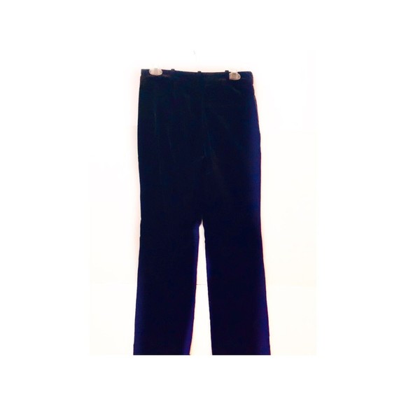 Sezane 6 Dark Brown Velvet Trousers Flat Front Wide Leg Ferdinand $170 - Picture 5 of 7